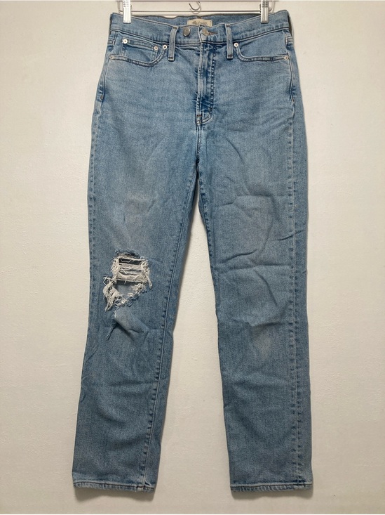 Madewell Denim - Madewell Distressed Perfect Vintage Jeans 29 Cardine Light Wash Ripped Knee